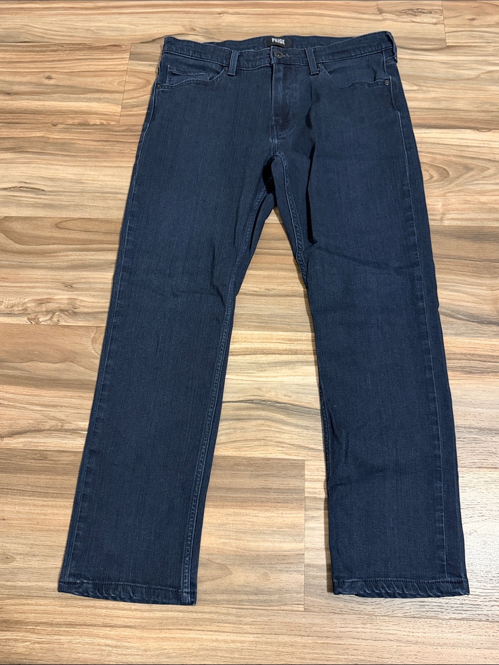 Paige Jeans Mens 32x28 Federal Slim Straight Soft Stretch 5 Pocket Dark Wash